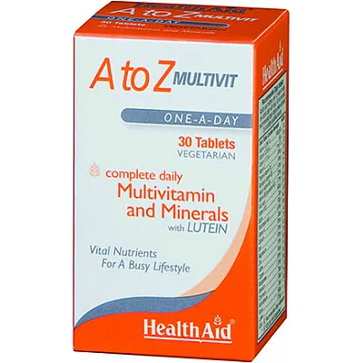 Health Aid A To Z Multivit Lutein 30 ταμπλέτες
