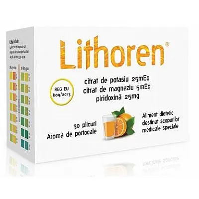 Meditrina Lithoren 30 Φακελίσκοι με Γεύση Πορτοκάλι