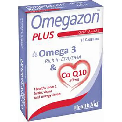 HealthAid Omegazon PLUS Ω3 & Co Q10, 30 caps