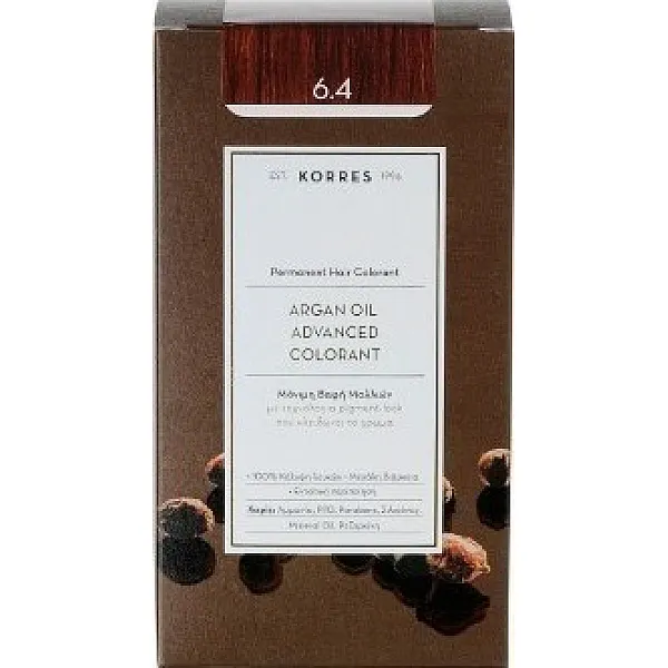 Korres Argan Oil Advanced Colorant 6.4 Ξανθό Σκούρο Χάλκινο