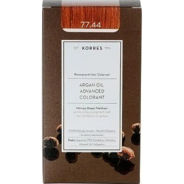 Korres Argan Oil Advanced Colorant 77.44 Ξανθό Έντονο Χάλκινο
