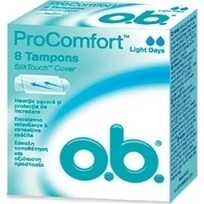 O.B. Pro Comfort Light Days Curved Grooves 8 pcs