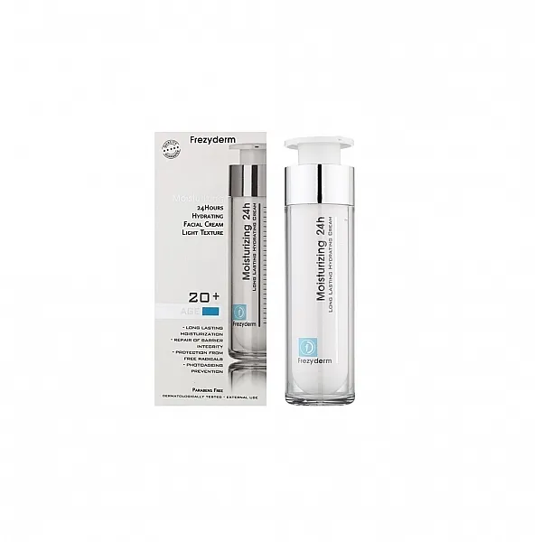 Frezyderm Moisturizing 24h 20+ Ενυδατική Κρέμα για το Πρόσωπο & το Λαιμό, 50ml