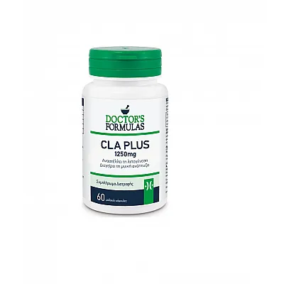Doctors Formula CLA PLUS 1250mg Συμπλήρωμα Για Αδυνάτισμα Και Μυική Ανάπτυξης 60caps