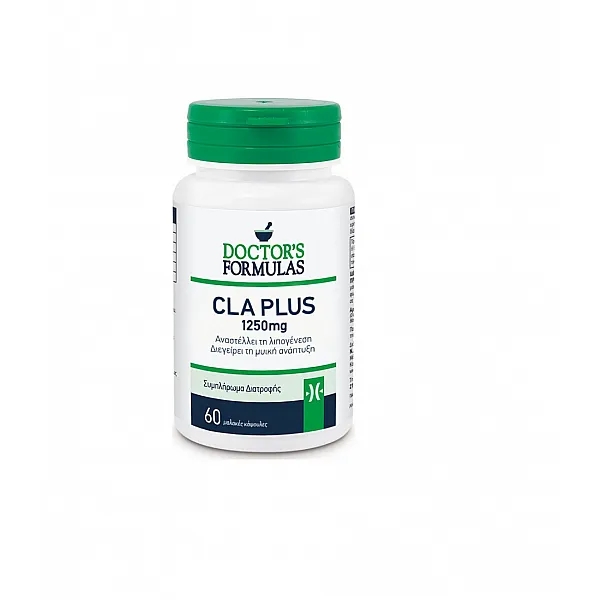 Doctors Formula CLA PLUS 1250mg Συμπλήρωμα Για Αδυνάτισμα Και Μυική Ανάπτυξης 60caps