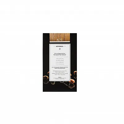 Korres Argan Oil Ageless Colorant 50ml 8.73 Χρυσή Καραμέλα Βαφή Μαλλιών για Επίμονα Λευκά