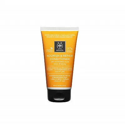 Apivita Nourish & Repair Conditioner for Dry-Damaged Hair with Olive & Honey, 150ml