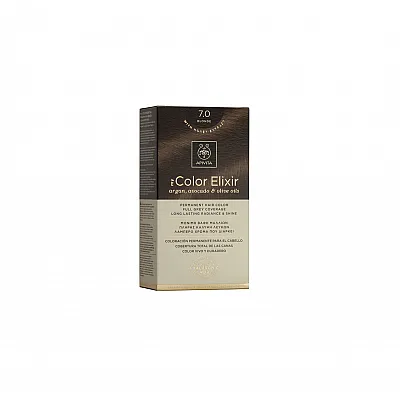 Apivita My Color Elixir Μόνιμη Βαφή Μαλλιών No 7.0 Ξανθό, 1 τεμάχιο
