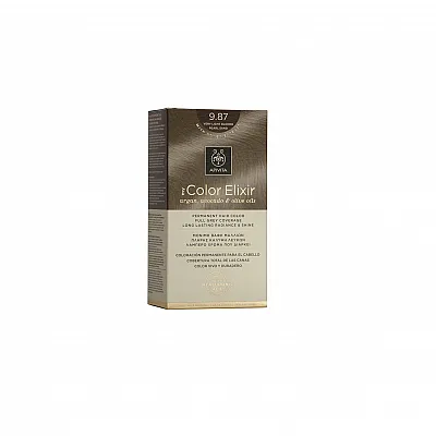 Apivita My Color Elixir Μόνιμη Βαφή Μαλλιών No 9.87 Ξανθό Πολύ Ανοιχτό Περλέ Μπεζ, 1 τεμάχιο