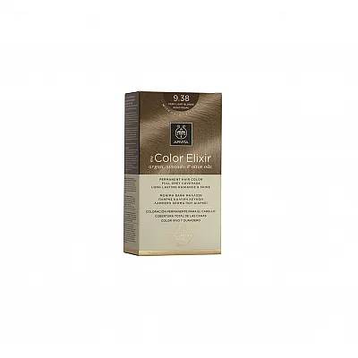 Apivita My Color Elixir Μόνιμη Βαφή Μαλλιών No 9.38 Ξανθό Πολύ Ανοιχτό Μελί Περλέ, 1 τεμάχιο