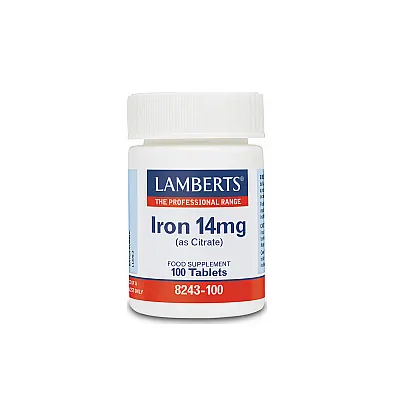 LAMBERTS Iron 14 mg Tabs 100s
