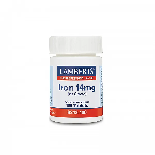Lamberts Iron 14 mg (as Citrate) 100tabs