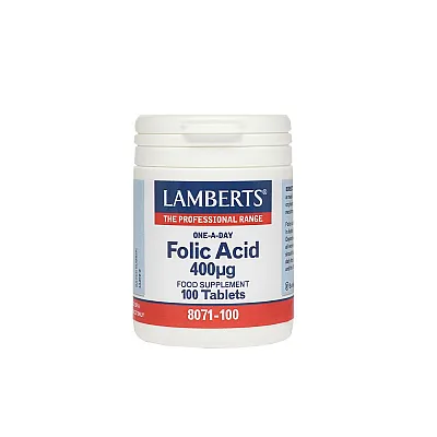 Lamberts Folic Acid 400mcg 100 tabs