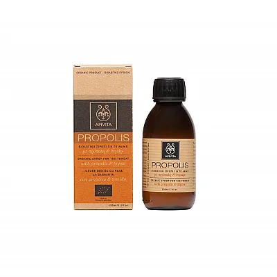 Apivita Propolis Organic Syrup for the Throat with Propolis & Thyme, 150ml