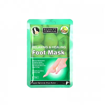 Beauty Formulas Relaxing & Healing Foot Mask , 1 pair