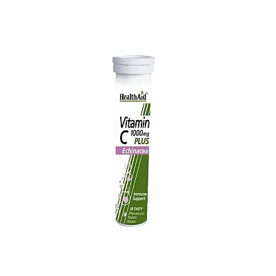 Health Aid Vitamin C 1000mg plus Echinacea - Lemon, 20 eff.tabs