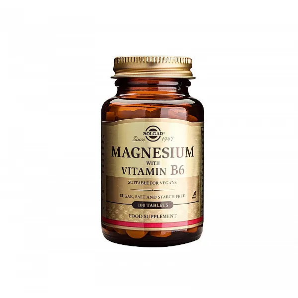 Solgar MAGNESIUM + B6, 100tabs