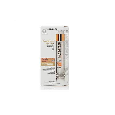 Frezyderm Sun Screen Color Velvet Face Cream SPF 50+/ UVA Με Χρώμα, 50ml