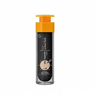 Frezyderm Ac - Norm Sunscreen Fluid Sun Tinted SPF50+ Υγρή Αντιηλιακή Προσώπου Σε μορφή Πούδρας 50ml
