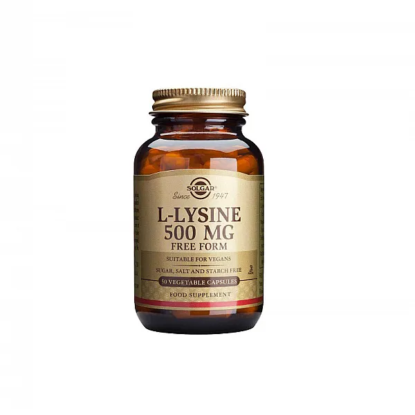 Solgar L-Lysine 500mg 50 φυτικές κάψουλες