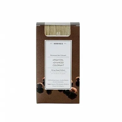 Korres Argan Oil Advanced Colorant 8.1 Ξανθό Ανοικτό Σαντρέ