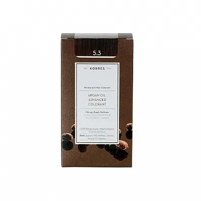 Korres Argan Oil Advanced Colorant 5.3 Καστανό Ανοιχτό Μελί