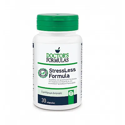 Doctor's Formula StressLess Formula Συμπλήρωμα Διατροφής, Φόρμουλα για τη Φυσιολογική Ψυχολογική Λειτουργία 30Caps.