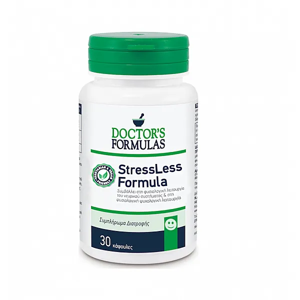 Doctor's Formula StressLess Formula Συμπλήρωμα Διατροφής, Φόρμουλα για τη Φυσιολογική Ψυχολογική Λειτουργία 30Caps.