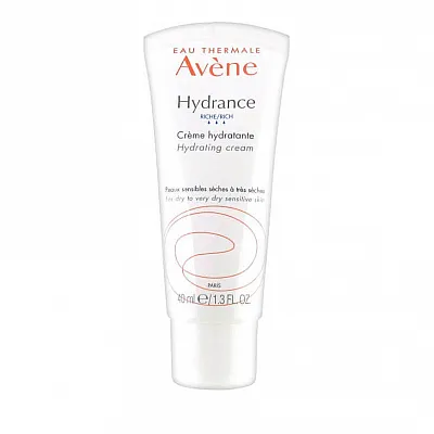 Avene Hydrance Riche, Ενυδατική Κρέμα Προσώπου Πλούσιας Υφής, 40ml