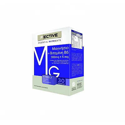 F Ective Μαγνήσιο 300mg & Βιταμίνη Β6 30tabs