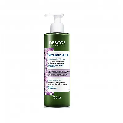 Vichy DERCOS NUTRIENTS Vitamin A.C.E. Σαμπουάν για Θαμπά Μαλλιά, 250ml