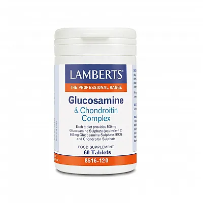 Lamberts Glucosamine & Chondroitin Complex Σύμπλεγμα Γλυκοσαμίνης, Χονδροϊτίνης 60 Tablets