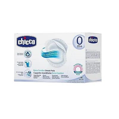Chicco Antibacterial Breast Pads, 60pcs