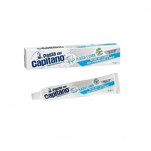 Pasta Del Capitano Toothpaste Placca E Carie 75ml Οδοντόκρεμα κατά της Πέτρας & Τερηδόνας