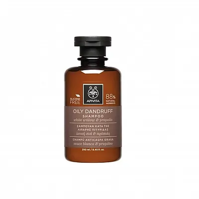 Apivita Oily Dandruff Shampoo with White Willow & Propolis, 250ml