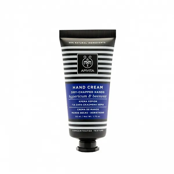 Apivita Dry-Chapped Hands Hypericum & beeswax Κρέμα για Ξηρά-Σκασμένα Χέρια Συμπυκνωμένης Υφής, 50ml