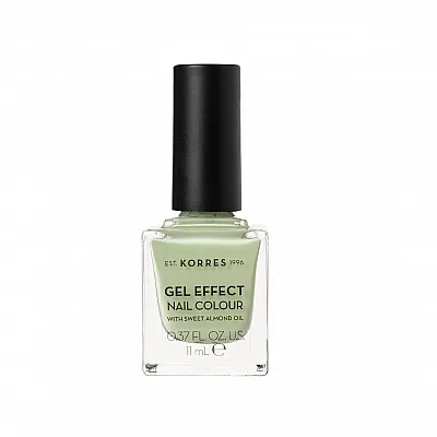 Korres Gel Effect Nail Colour 34 Crunchy Pistachio Βερνίκι Νυχιών με Αμυγδαλέλαιο 11ml