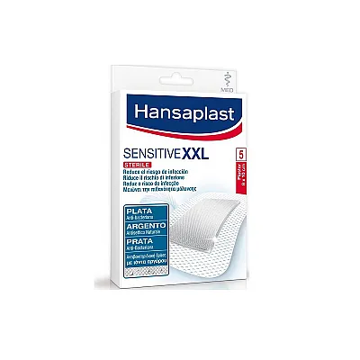 Hansaplast Antibacterial XXL Sensitive Sterile 8 x 10cm 5pcs