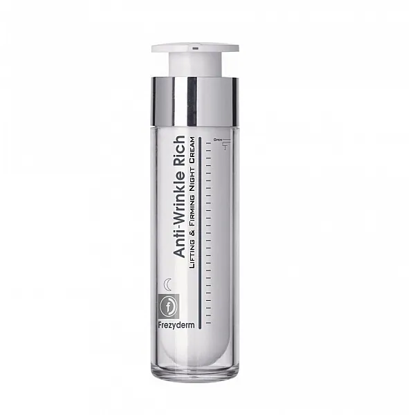 Frezyderm Anti-Wrinkle Rich Night Cream (45+) - Αντιρυτιδική Κρέμα Νύχτας Με Συσφικτική Ανορθωτική Δράση 50ml