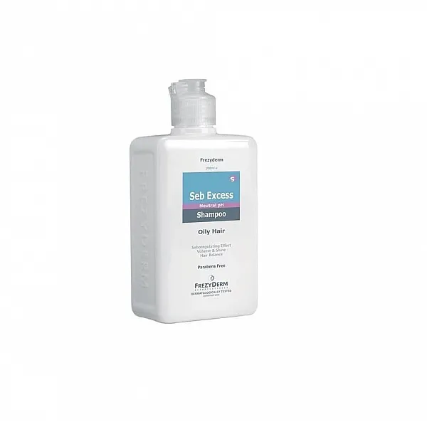 Frezyderm Seb Excess Shampoo Απαλό Σαμπουάν που Ρυθμίζει & Εξισορροπεί τη Λιπαρότητα, 200ml