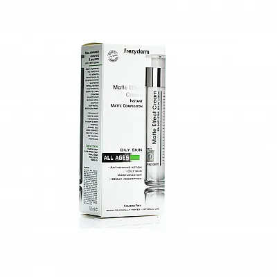 Frezyderm Matte Effect Cream Κρέμα Απορρόφησης της Λιπαρότητας που ενυδατώνει τις λιπαρές & μεικτές επιδερμίδες, 50ml