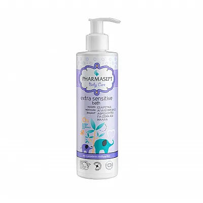 Pharmasept Baby Extra Sensitive Bath Πολύ Απαλό Βρεφικό Αφρόλουτρο για Σώμα & Μαλλιά για Χρήση από την Πρώτη Ημέρα, 250ml