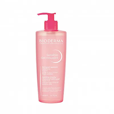 Bioderma Sensibio Gel Moussant Καταπραϋντικό Ήπιο Τζελ Καθαρισμού για Ευαίσθητες Επιδερμίδες, 500ml