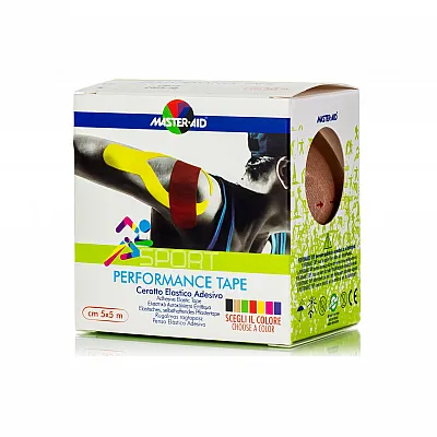 Master Aid Performance Tape 5x5cm Αυτοκόλλητο Ελαστικό Επίθεμα Μπεζ