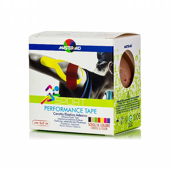 Master Aid Performance Tape 5x5cm Αυτοκόλλητο Ελαστικό Επίθεμα Μπεζ