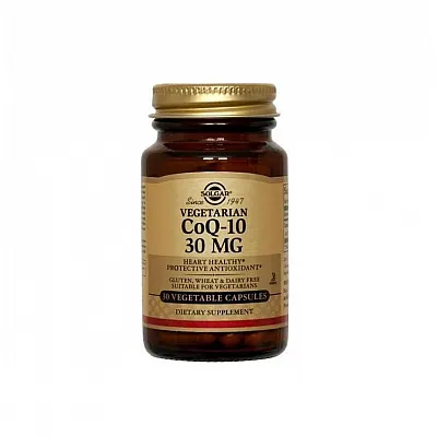Solgar CoQ-10 30mg Συμπλήρωμα διατροφής με αντιοξειδωτικές ιδιότητες 30 μαλακές κάψουλες