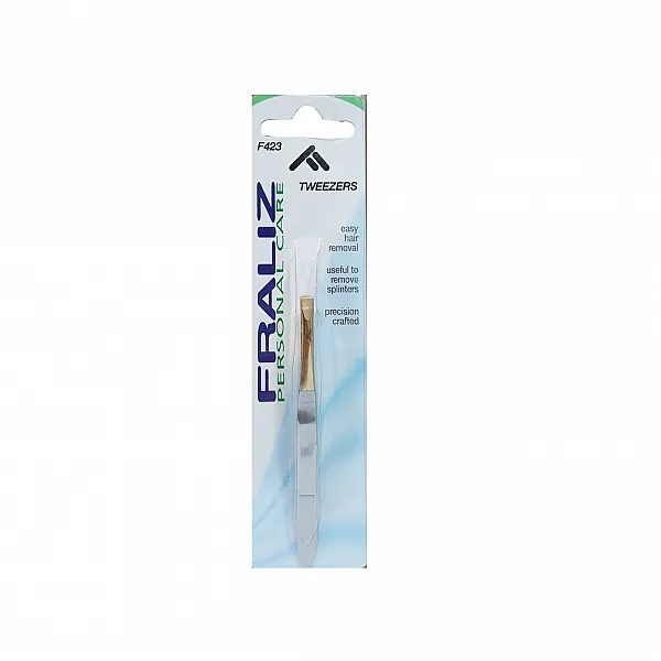 Fraliz Tweezers F423, Τσιμπιδάκι Φρυδιών Με Χρυσή Ίσια Μύτη, 1 τεμάχιο