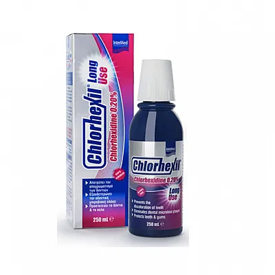 Intermed Chlorhexil 0.20% Mouthwash Long Use Στοματικό Διάλυμα με 0.20% χλωρεξιδίνη, 250ml