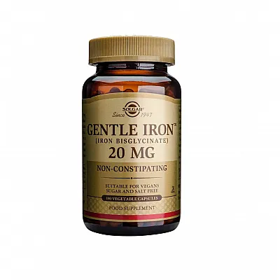 Solgar Gentle Iron 20mg, 180caps