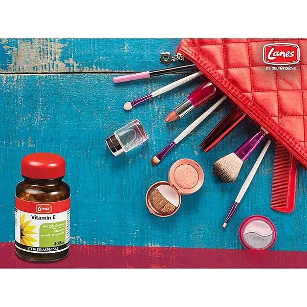 Lanes Vitamin E 400 I.U για Υγιή Επιδερμίδα, 30caps